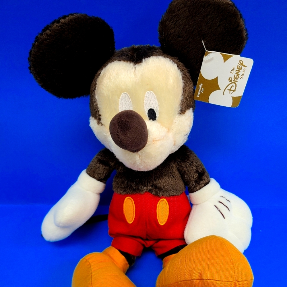 Disney Store Faux Mohair Deluxe Mickey Mouse Plush